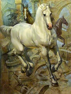 caballos-pintados-al-oleo