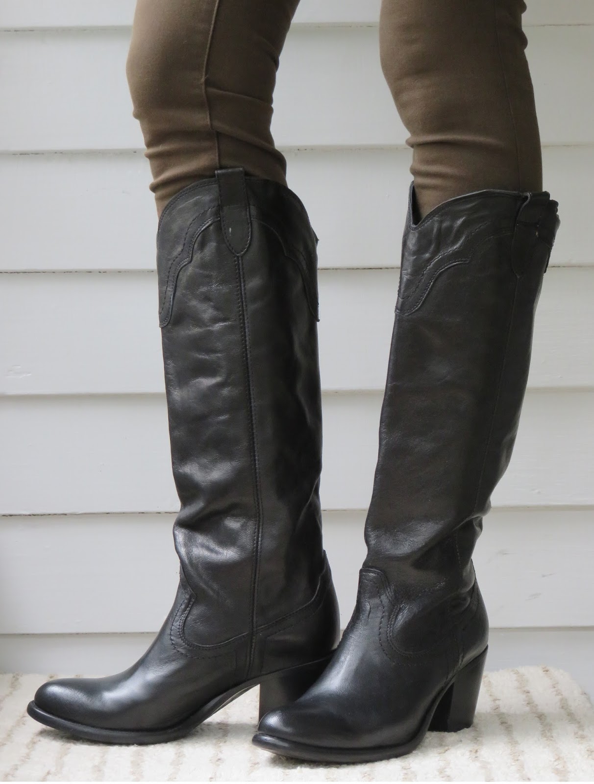 Howdy Slim! Riding Boots for Thin Calves Frye Tabitha Pull On Tall