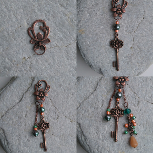 Zelf een ketting maken met koperen accenten