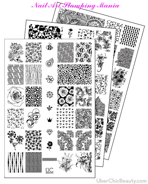Nail Art Stamping Mania UberChic Beauty Collection 5 Swatches And Review