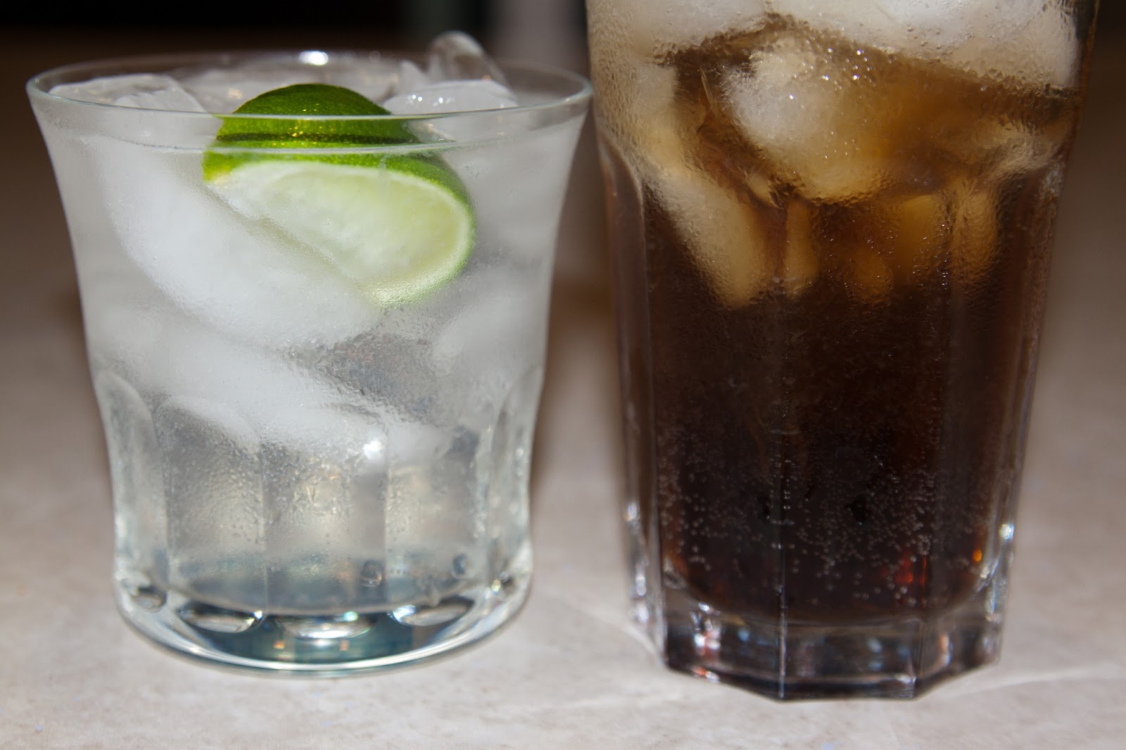 Drinking the IBA Side Trip 4 Gin & Tonic vs. Cuba Libre