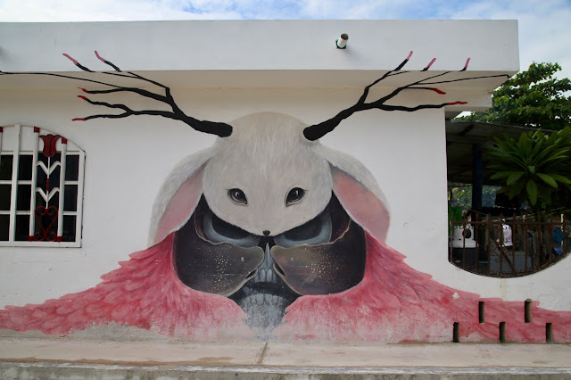 murals, holbox,yucatan, mexico
