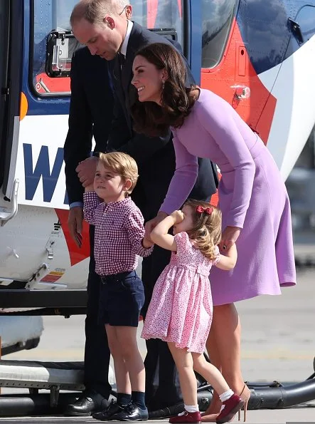 Prince William, Catherine, Duchess of Cambridge, Prince George and Princess Charlotte visited Airbus
