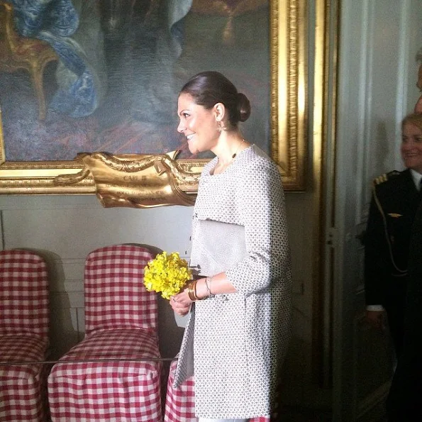 Crown Princess Victoria of Sweden opened a new exhibition on Queen Hedvig Eleonora at Gripsholm Castle