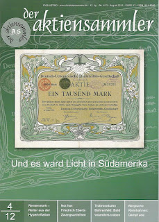 Front cover of the magazine der aktiensammler