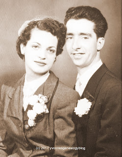 Maurice Belair and Jacqueline Desgroseilliers wedding photo
