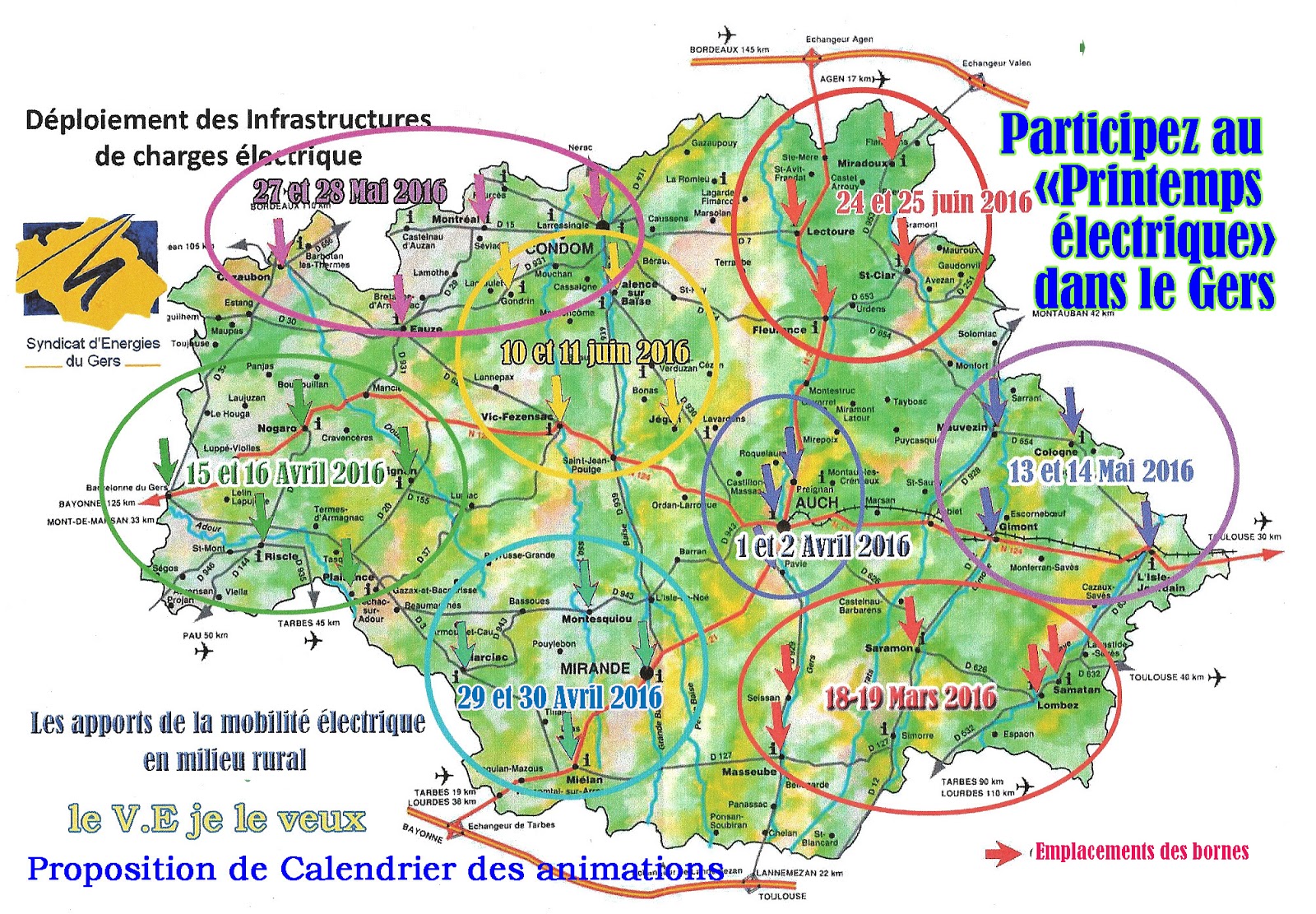 Rencontres amicales dans le gers