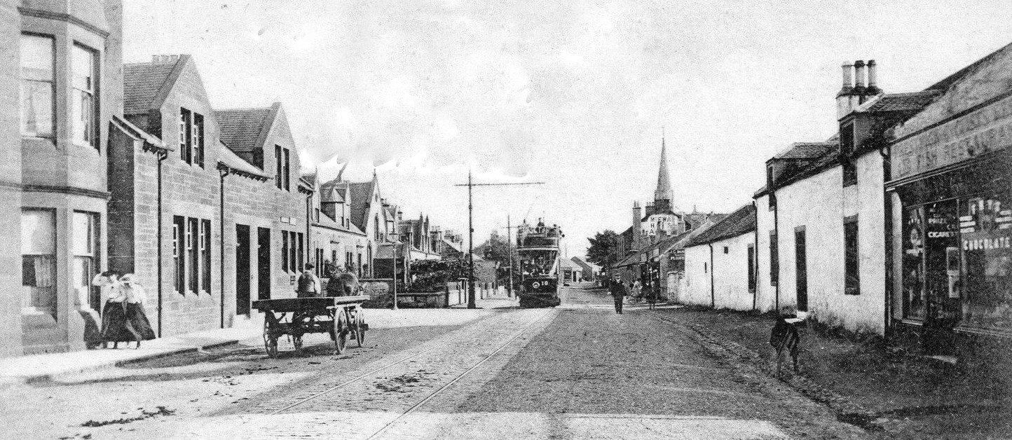 Tour Scotland Old Photograph High Street Prestwick Scotland