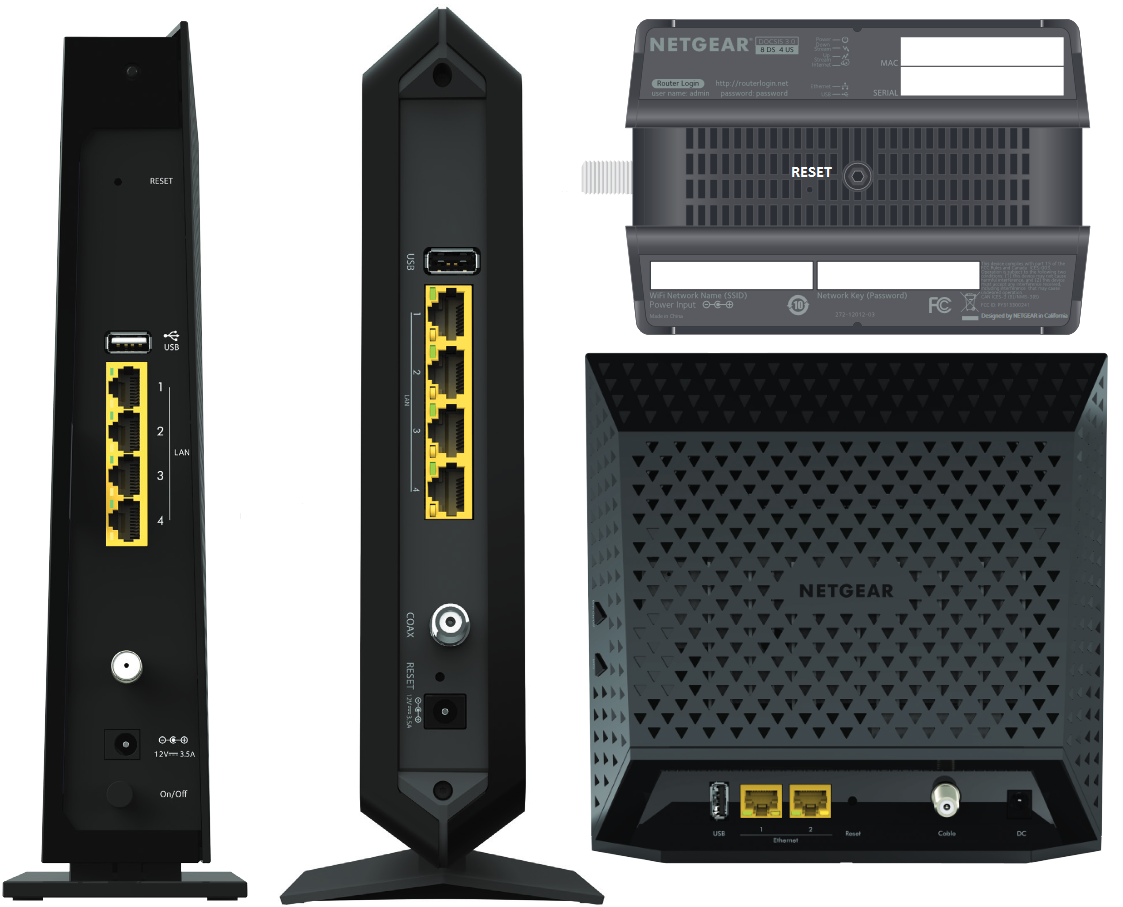 Restoring a NETGEAR home router to the factory default settings