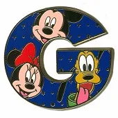 Alfabeto de Mickey, Minnie, Donald y Pluto G.