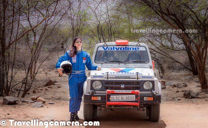Few days back we had shared a Photo Journey about the Motorsport Portfolio Shoot near Gurgaon City of India. This Photo Journey shares few more photographs form this  shoot with Sarika & Her Flying-Machine, as you can see above.Here is a photograph of Sarika driving her flying-machine with 'Valvoline' sticker on front... She is soon going to fly this Maruti Gypsy in Mughal Rally soon...This shoot happened on Gurgaon-Faridabad Highway and it is one of the best location for Motorsport Enthusiasts.Motorsport in India is at full boom and there is almost one big event every month in North India. Companies like Mahindra, Tata & Maruti have been organizing different kinds of Motorsport Rallies in different parts of India. These events follow different patterns & Rules...All shots were done in natural light... So what are your thoughts on Mid-day light in summers now?It's amazing to the passion of these riders and their love for these flying machines, which never fail on any kind of terrain... These machines fly in Deserts, snow or any kind of roads... and of-course only skilled drivers can better handle these brainless machines...Maruti Gypsy flying away all the dust coming on each turn and edge of these roads...'The Federation of Motorsports Clubs of India' (FMSCI) is main organization which regulates all Motorsports activities in India. Most of the Motorsports events in India are conducted under guidance of FMSCI...Globally all motorsport is governed by the FIA (Federation Internationale de l'Automobile). The FIA appoints an ASN for each of its member countries. The ASN is the only recognized holder of the Sporting Power for all branches of motor sport in its country. There is only one ASN per country. For India, this is the Motorsports Association of India. The MAI is the direct motor sport representative of India within the FIA.One of the casual shots of Sarika with her gypsy...Here is a photograph of Sarika and her navigator for the day...