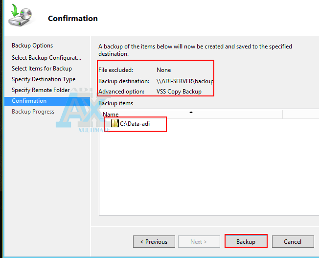 Load backup. Load backup