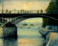 Pont des arts paris france oil painting