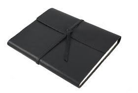 rustico leather bound little black notebook