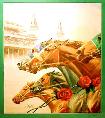 Sam Savitt 1991 horse Kentucky Derby poster