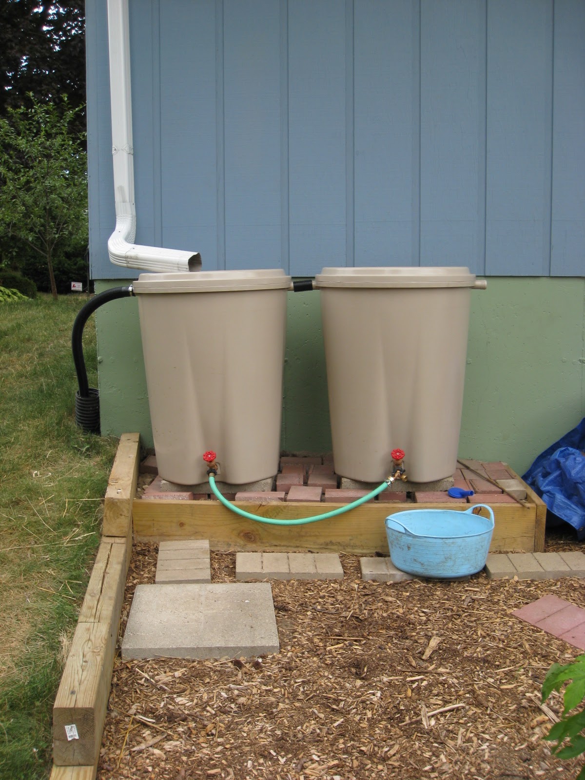 Red Bucket Farm Conserving Water