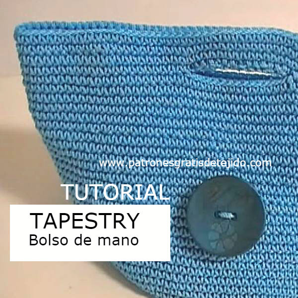 Tutorial Bolso de Mano Técnica Tapestry / Jackard crochet Paso a paso DIY