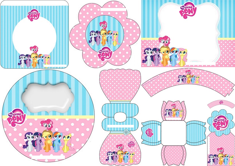 KIT ETIQUETA - TEMA LITTLE PONY