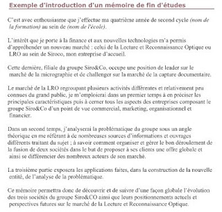 Exemple d'introduction d'un mémoire de fin d'études  Word