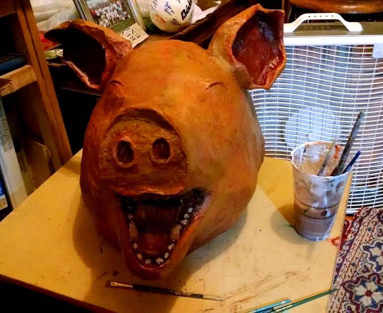 Art of 'Patience' Paper Mache "Boar's Head", Redux...!