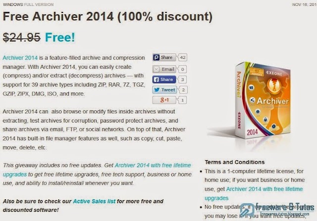 Offre promotionnelle : Archiver 2014 gratuit !