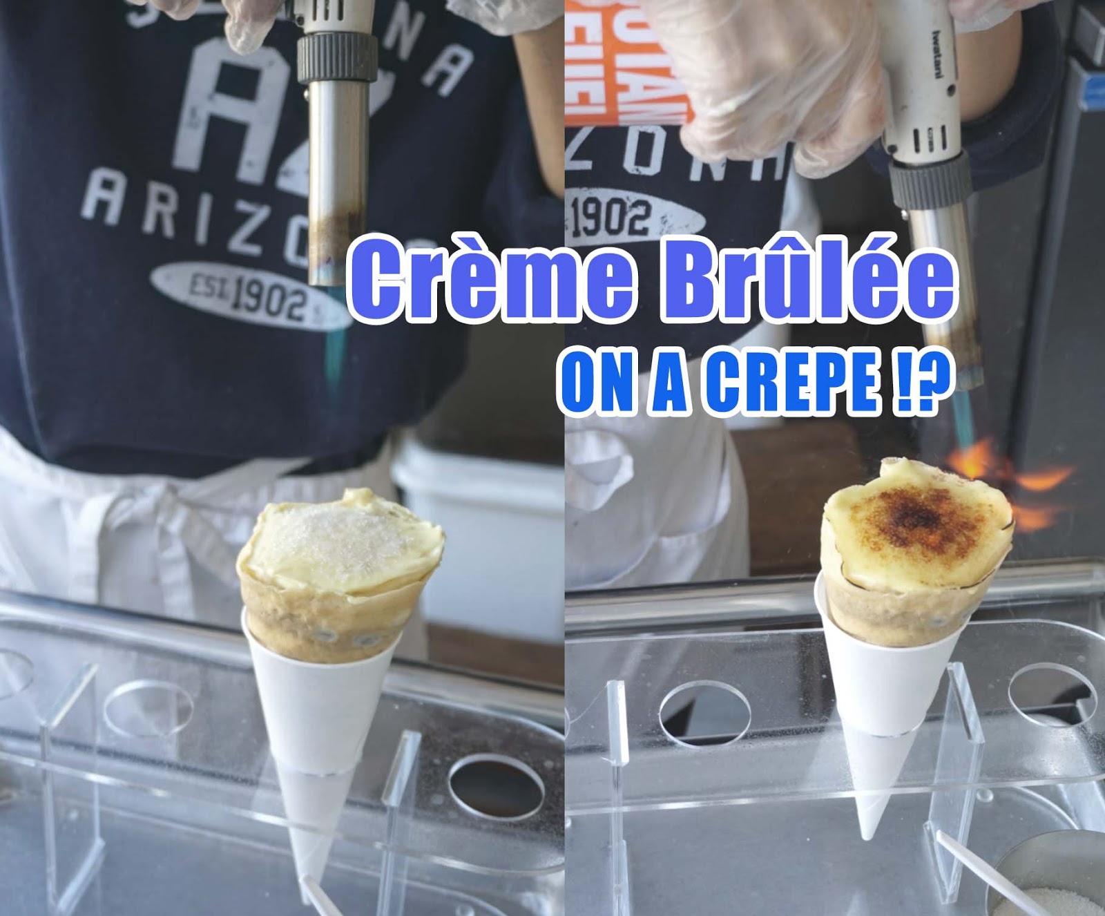 At Millet Crepe on Sawtelle, You Can Add A Crème Brûlée On Your Crepe!