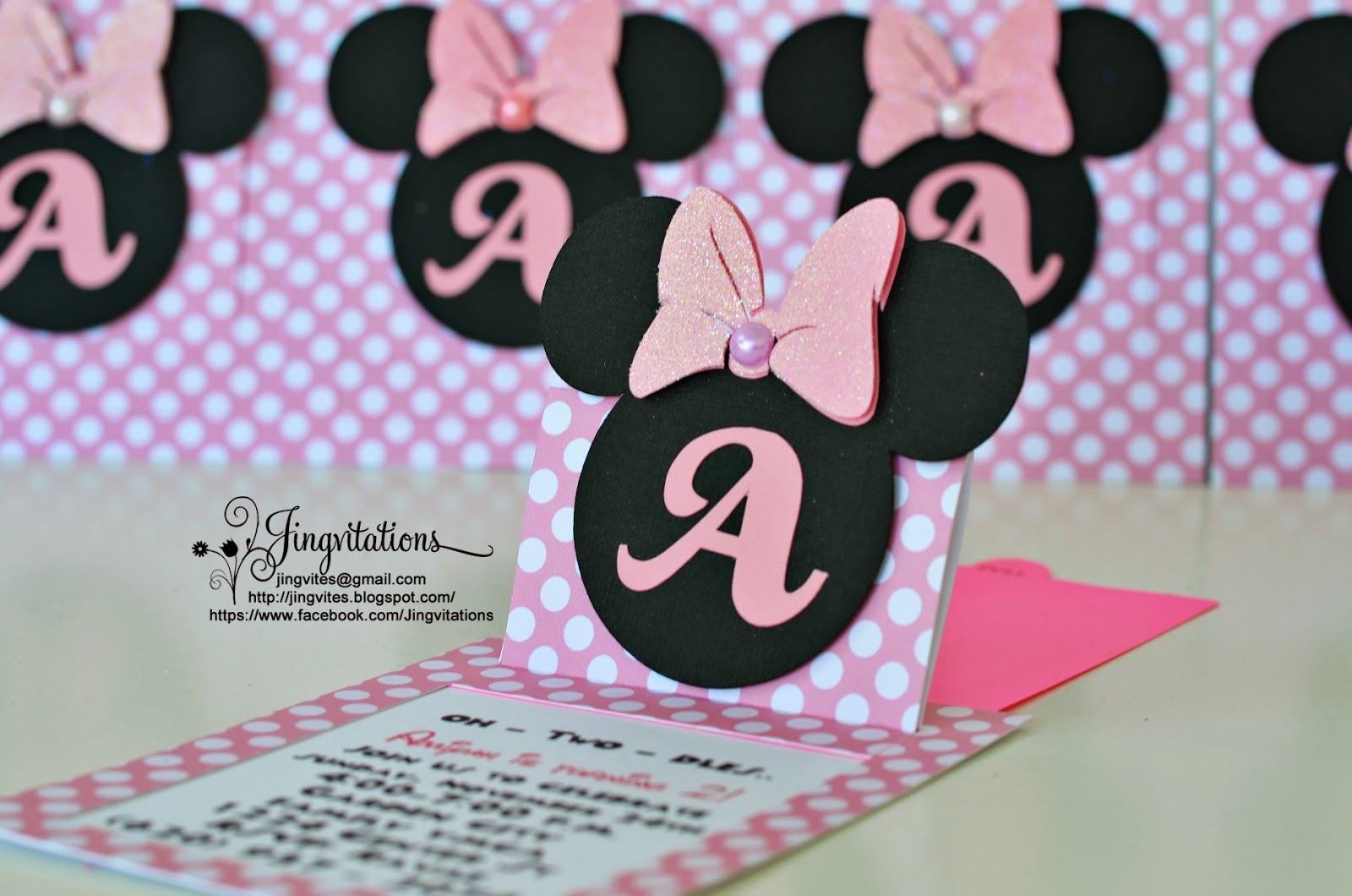 Minie Moyse Invitations Home Made 2