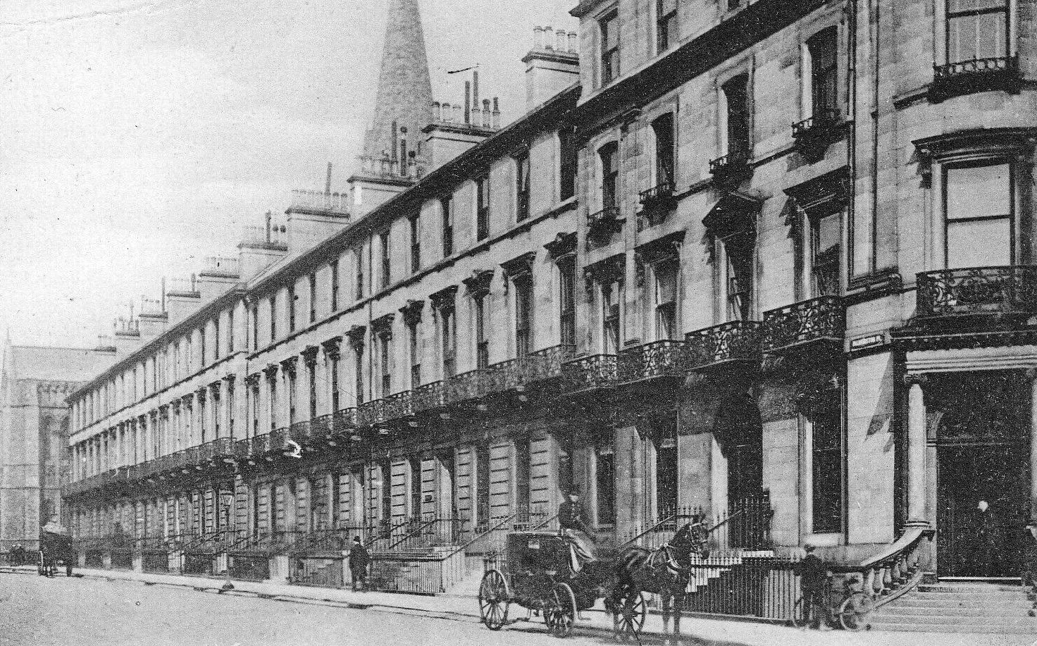 Tour Scotland Old Photograph Palmerston Place Edinburgh Scotland