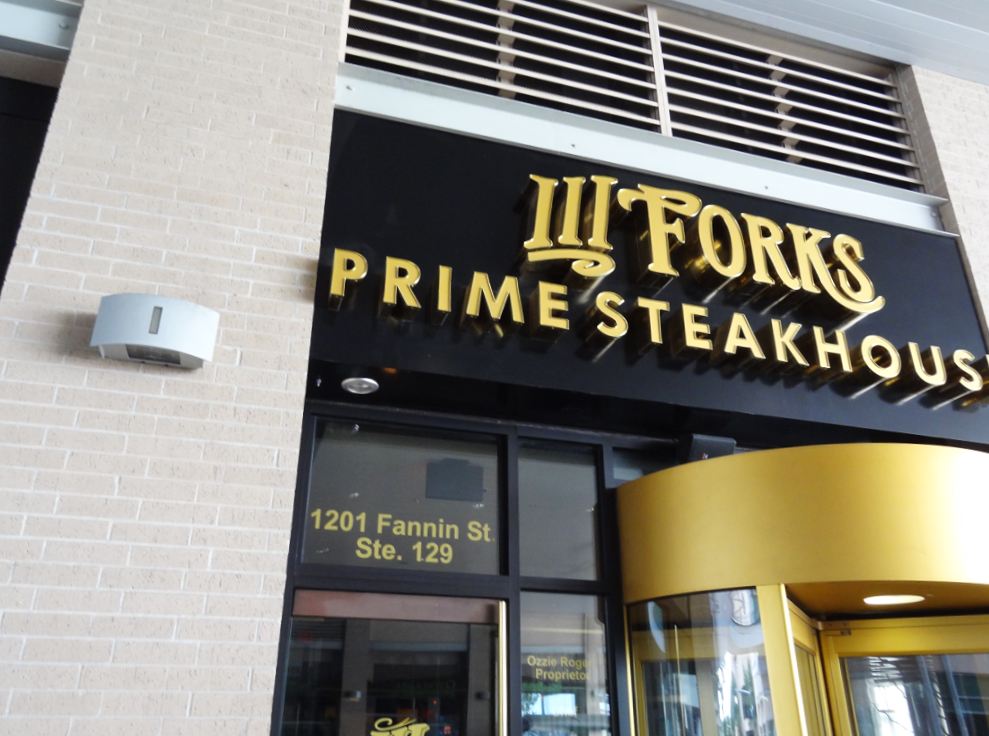 Houston in Pics Three Forks Restaurant Downtown