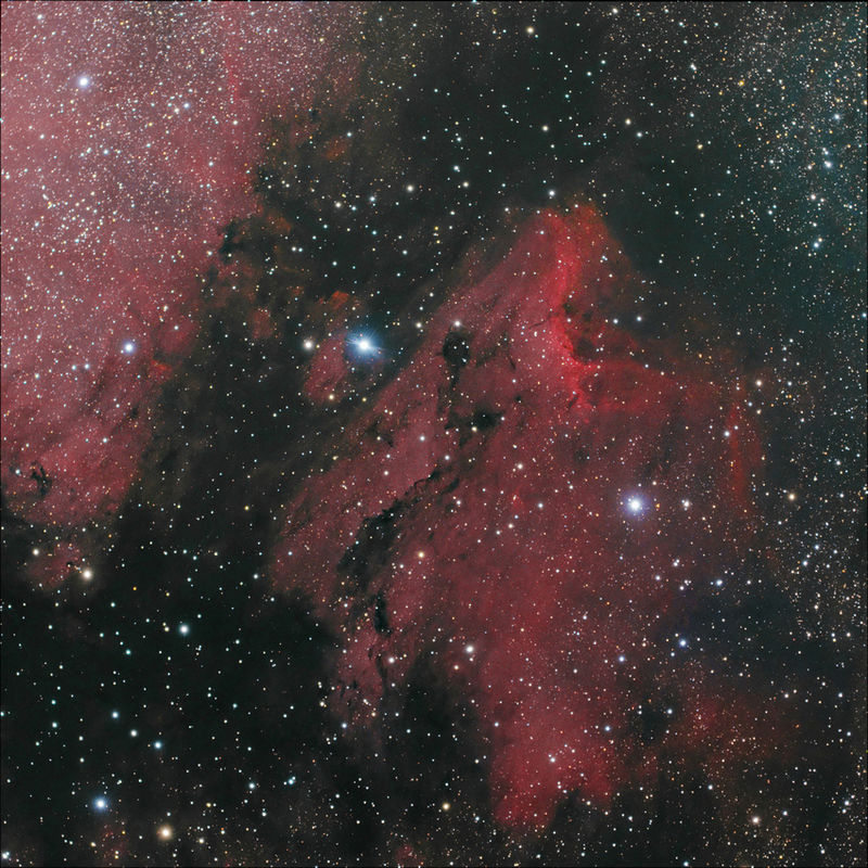 Nebulosa IC 5070 y El Golfo de México La nebulosa IC 5070 o como se la conoce popularmente la nebulosa del Pelícano es una nebulosa de emisión