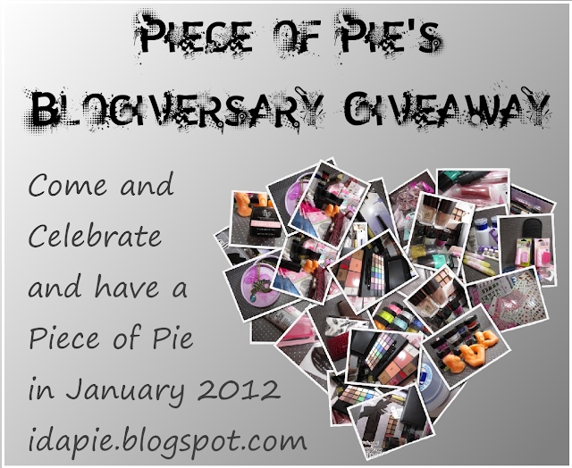 Pie's Blogiversary Giveaway - OPEN (jan)