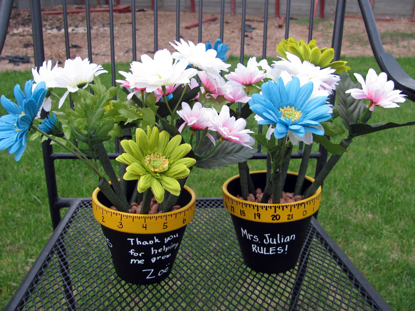 Controlling My Chaos Teacher Appreciation Flower Pot