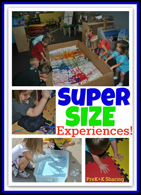 photo of: Super Size your Learning + Art Experiences for Young Children (via PreK+K Sharing) 