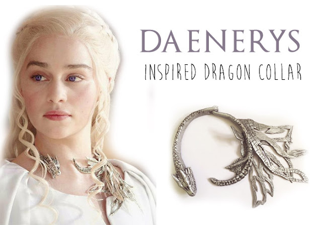 New The Song of Ice and Fire Game of Thrones Daenerys Targaryen Dragon  Badge Glass Gem Long Chain Necklace for Women Men : Amazon.ca: Clothing,  Shoes & Accessories