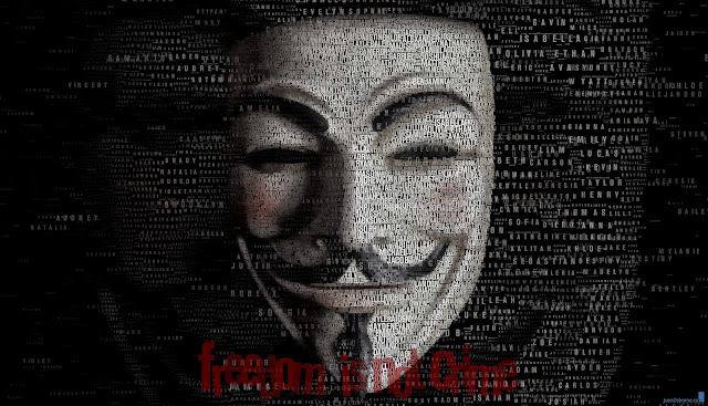 "Anonymous" Text Portrait by Juan Osborne