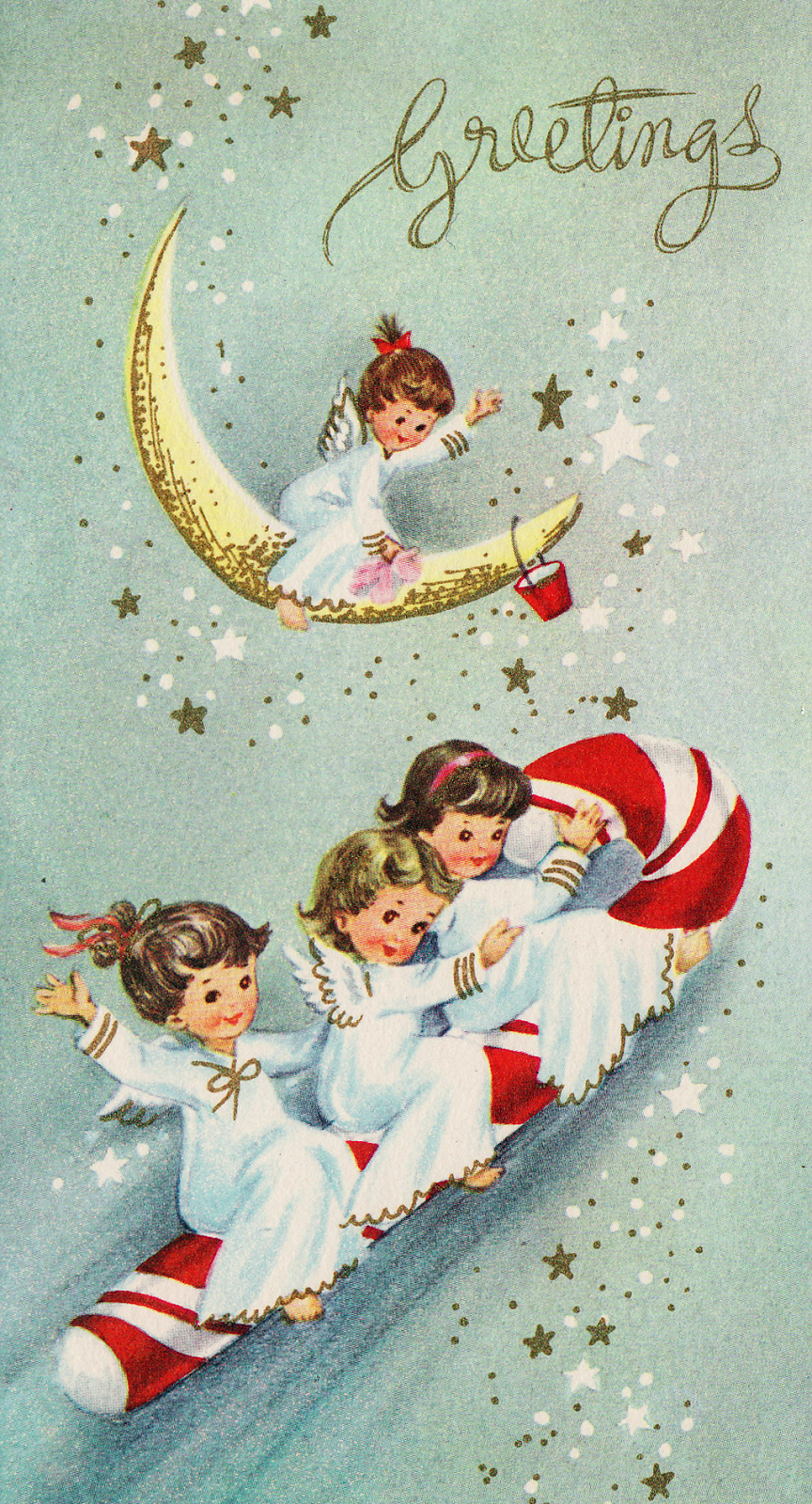 The Cedar Chest Antique Postcards Vintage Photographs Forgotten Ephemera Christmas Cards 1950 s