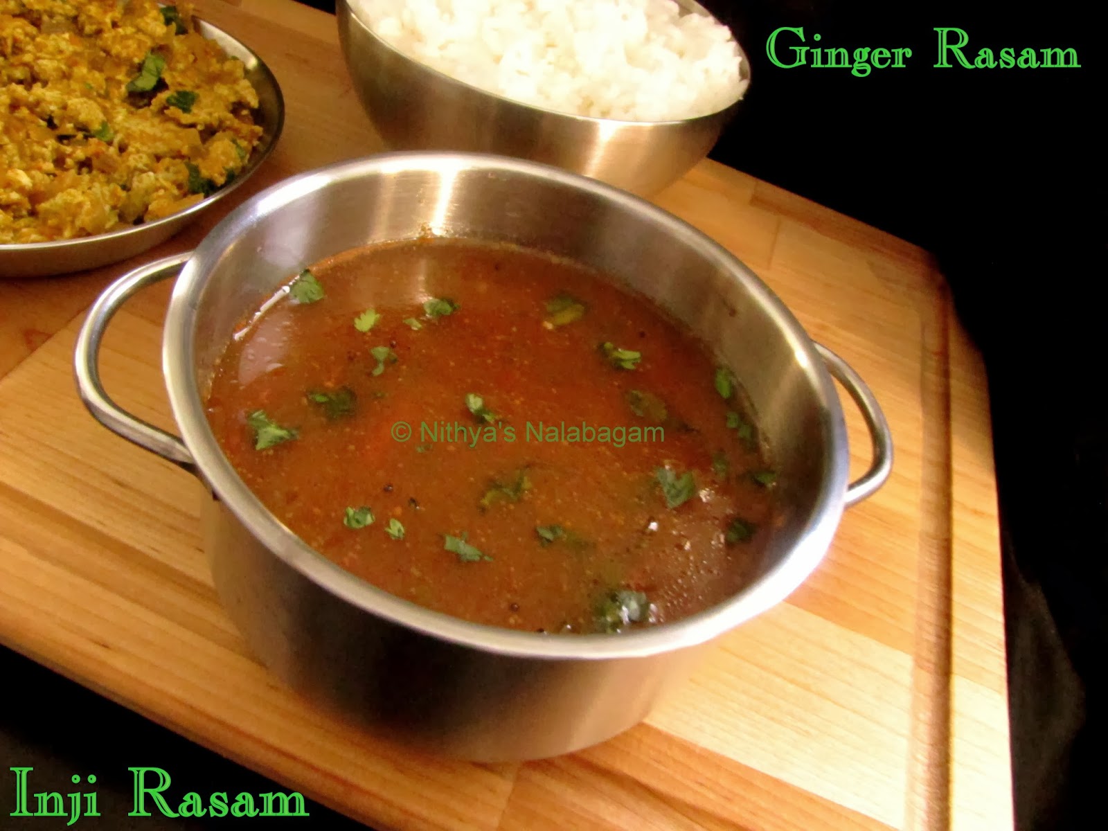 Ginger Rasam | Inji Rasam | No Onion No Garlic Rasam |Nithya's Nalabagam