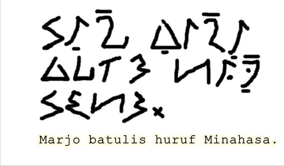 Kisahku, kisahmu, kisah kita: Aksara Minahasa atau Aksara Malesung ...