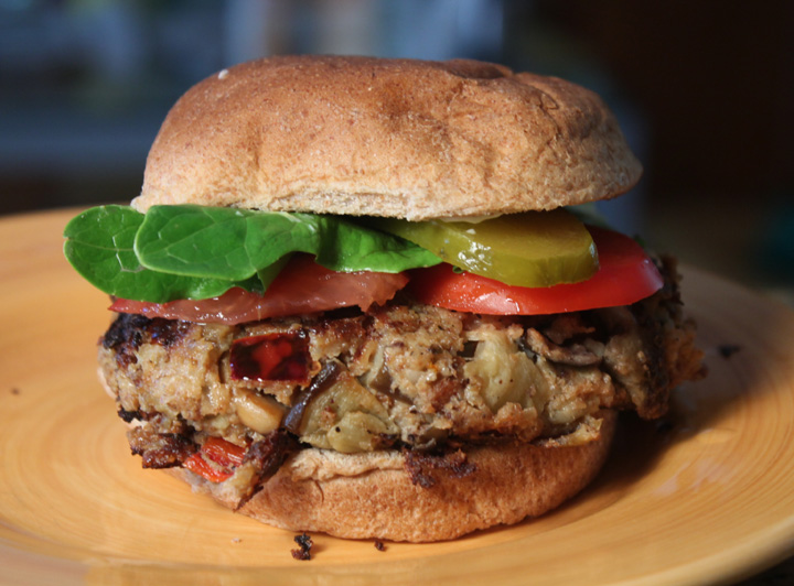 The 99 Cent Chef Denise's Eggplant Veggie Burgers