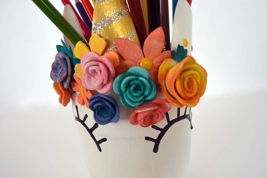 lapicero unicornio kawaii unicorn pencil pot