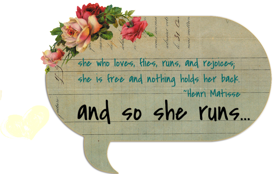 ...and so She runs