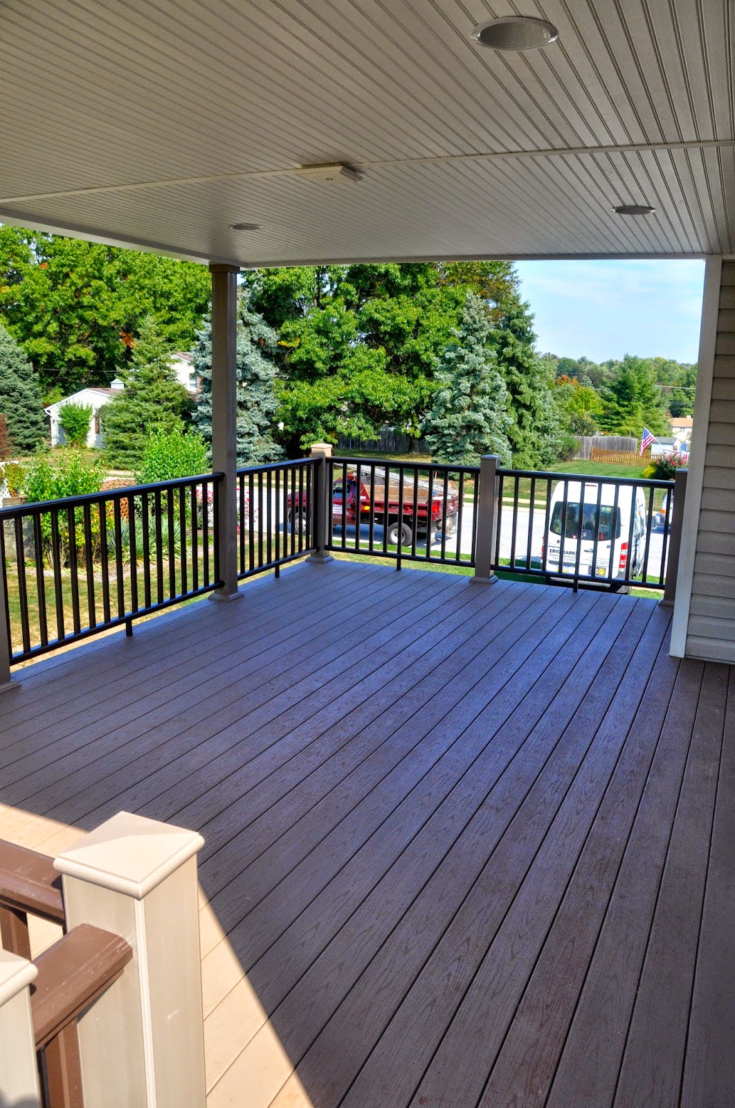 ERIC MARKS GENERAL CONTRACTING ELEVATED DECK AND ROOF.