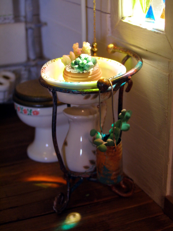 Pequeñeces: Un baño lleno de color- A bathroom full of color