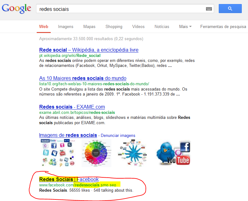 Exemplo de um bom caso de SEO Facebook Exemplo de um bom caso de SEO Facebook