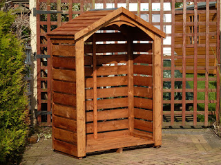 Wood store for 1.3 cubic mtrs logs Wood store design from Woodstores.co.uk