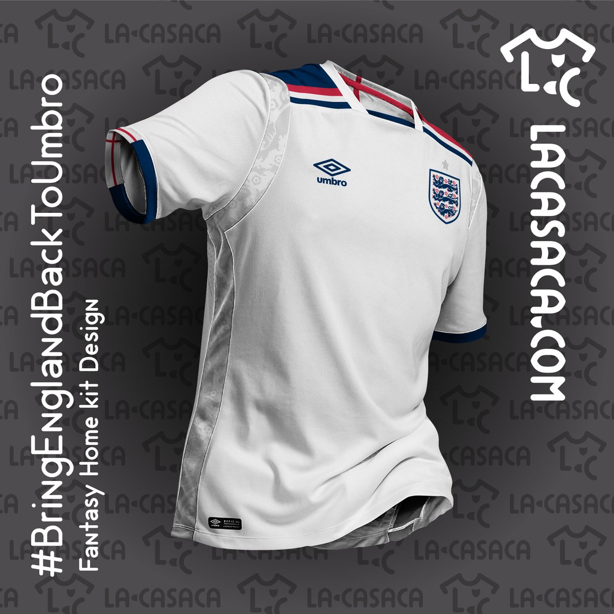 umbro england football shirt blue