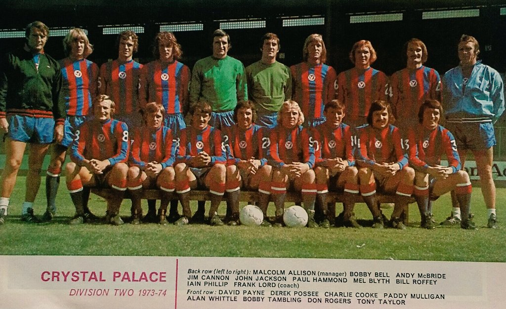 English Football Retro TV Crystal Palace 1973/74.