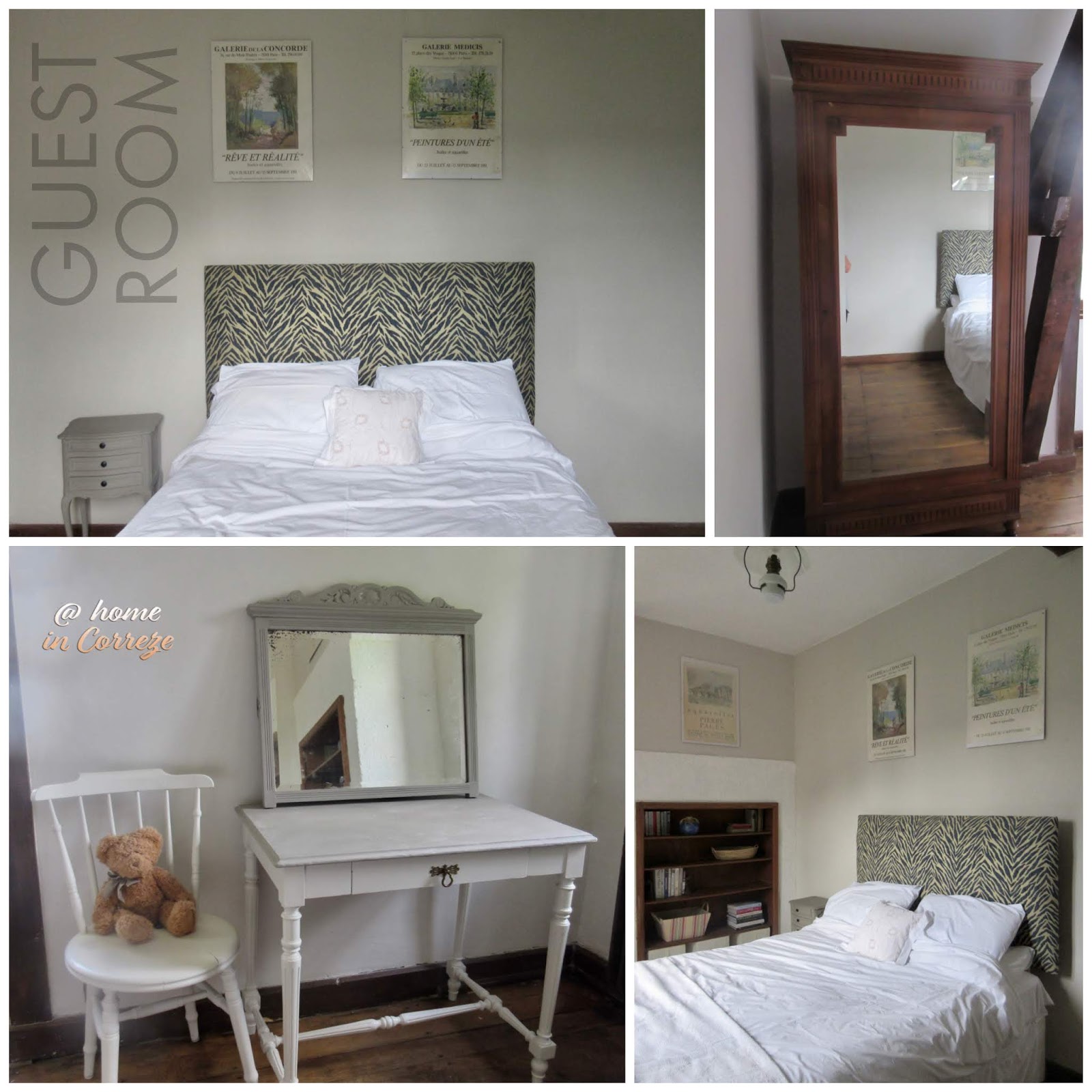 At home in Correze The (temporary) guest room
