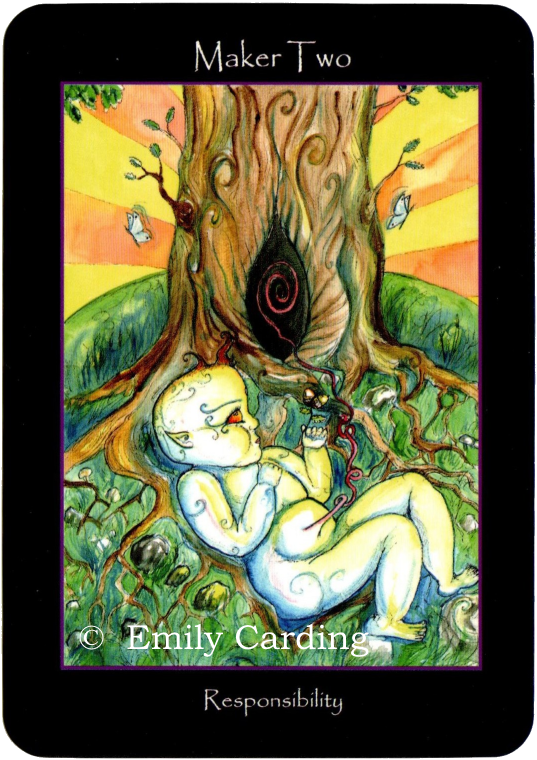 Tarot of the  Sidhe Maker Two responsibility Emily Carding