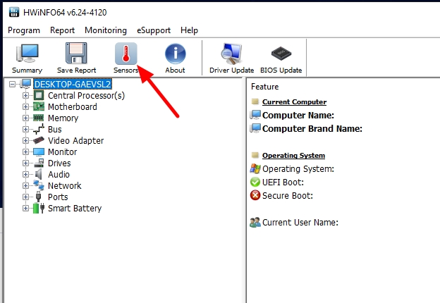 CPU ve GPU Sıcaklığını Görev Çubuğunda Gösterme 3 hwinfo 2 2020 04 25
